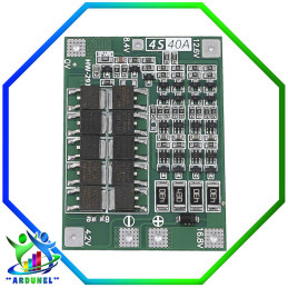 MODULO DE CARGA BMS 4S 40A 18650 14.8V 16.8V