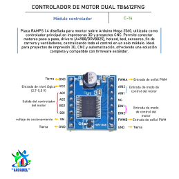 CONTROLADOR DE MOTOR DUAL TB6612FNG